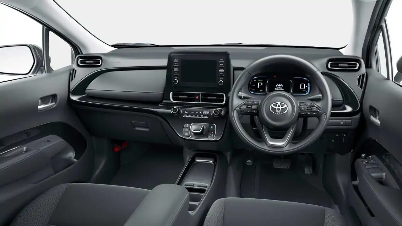 Interior of Toyota Aqua 2022: